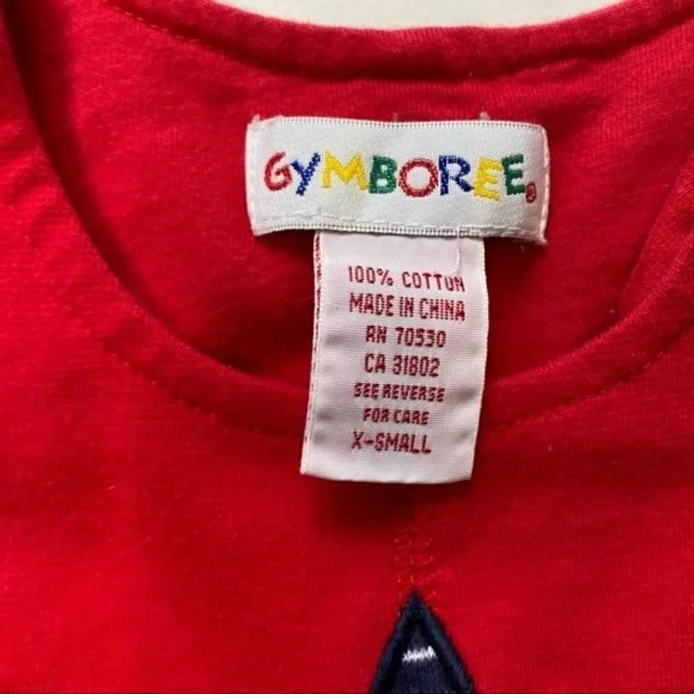 Gymboree Vintage Star Jumper Dress Red 9-18M